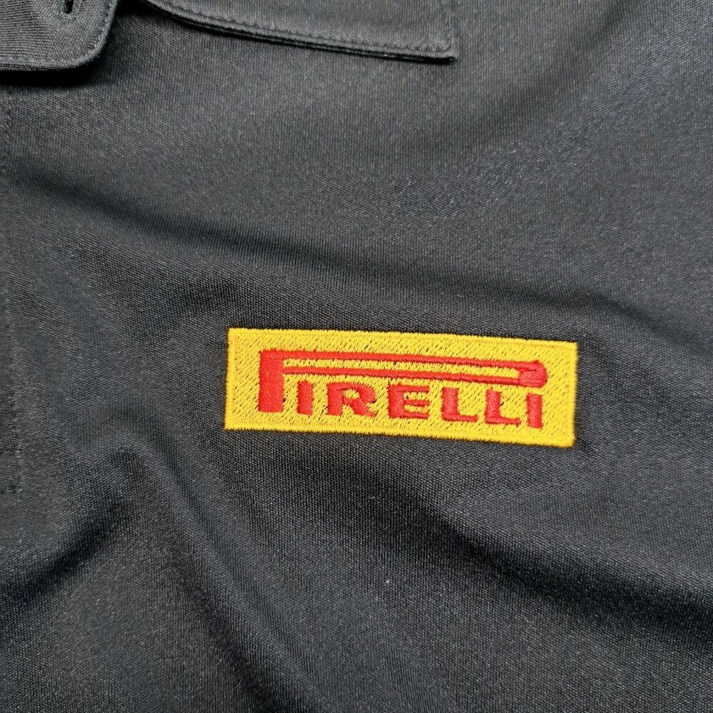 Oakley Pirelli Logo Tires Polo Shirt Men's Large - Picture 5 of 8